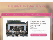 Tablet Screenshot of missmollettstearoom.co.uk